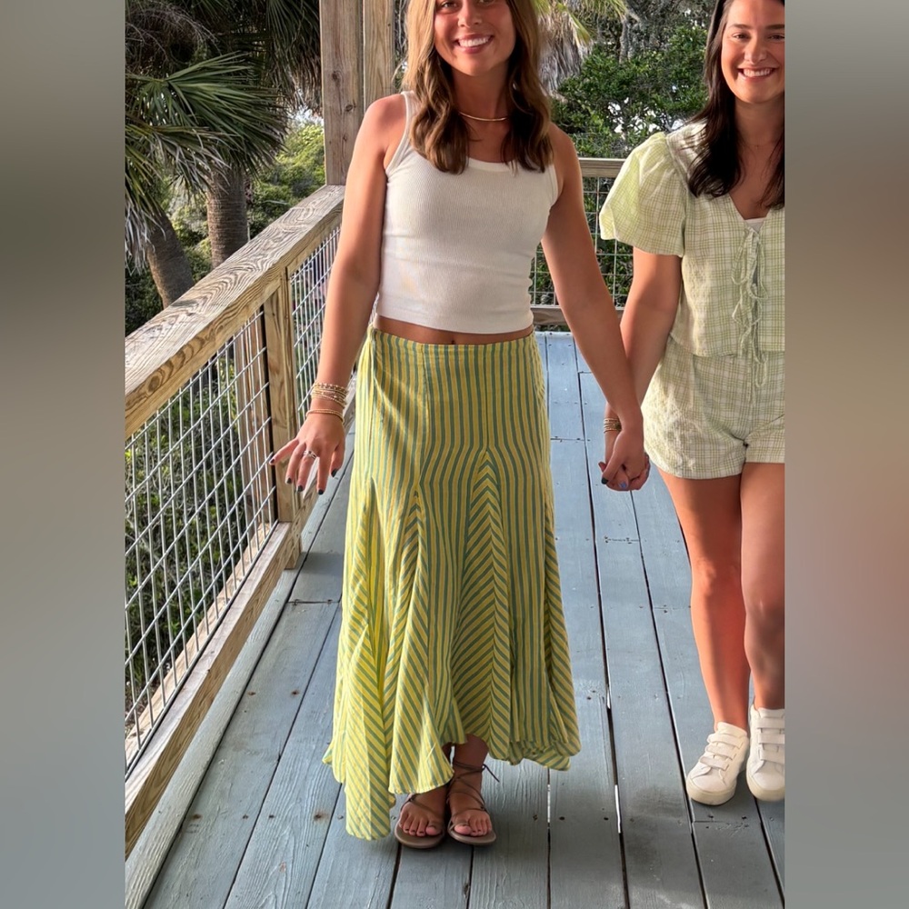 Free PEOPLE Seeing stripes maxi skirt